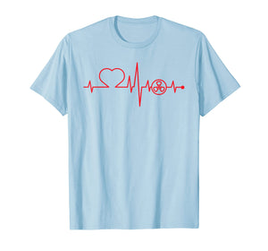 Love Radiology Technician heart beat gift t-shirt men women