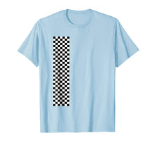 Load image into Gallery viewer, Checkered Checker Black &amp; White Vertical Stripe T-Shirt
