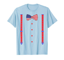 Load image into Gallery viewer, 4th Of July Bow Tie &amp; Suspenders Americann Flag T shirt

