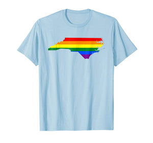 North Carolina Rainbow Flag T-Shirt