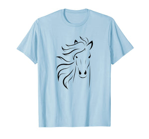 Just A Girl Who Loves Horses T Shirt Horse Racing Riding Tee