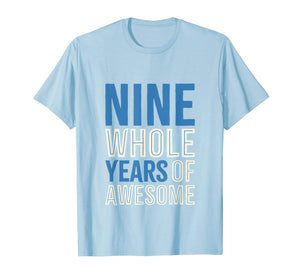 9th Birthday Shirt Gift Boy Age 9 Nine Year Old Boys Son