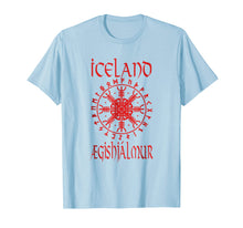 Load image into Gallery viewer, Aegishjalmur Iceland Viking Symbol Helm Of Awe T-Shirt
