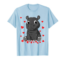 Load image into Gallery viewer, Cute Baby Hippopotamus Valentines Day Shirt for Hippo Lovers
