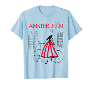 Amsterdam T-Shirt Woman - Amsterdam Bicycle - 5 colors