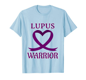LUPUS WARRIOR Purple Heart Ribbon Tshirt