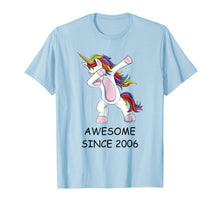 Load image into Gallery viewer, Awesome Since 2006 - Dabbing Unicorn 12th Birthday T-Shirt
