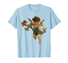 Load image into Gallery viewer, Angelic vintage cherub &amp; flowers T-shirt
