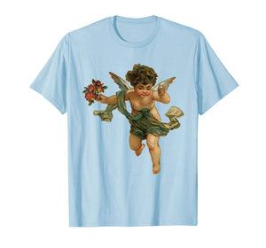 Angelic vintage cherub & flowers T-shirt