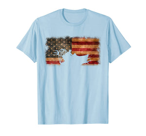 American Flag Airboat Shirt Racing America Gift Idea