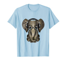 Load image into Gallery viewer, Baby Elephant DJ Wearing Headphones &amp; Glasses Gift Shirt

