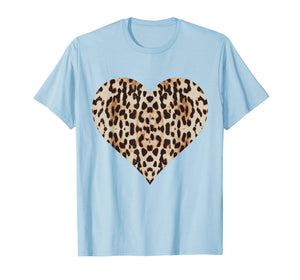 Cool Cheetah Leopard Heart t-shirt Animal Print Love Symbol