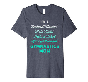 Leotard Washin Gymnastics Mom Shirt Teal