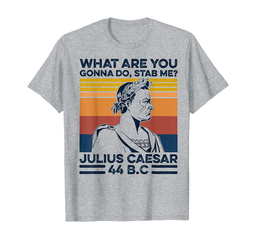 What Are You Gonna Do Stab Me Julius Caesar Retro Vintage T-Shirt
