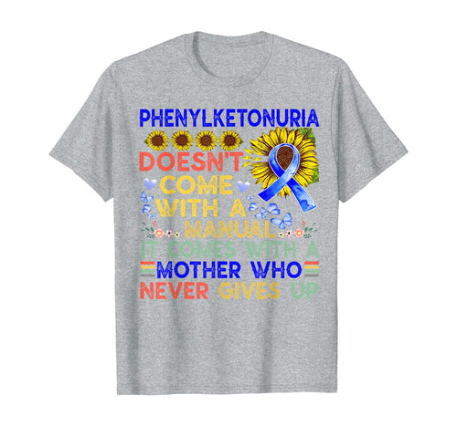 Phenylketonuria PKU awareness mom T-shirt sunflower vintage T-Shirt