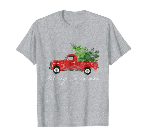 Vintage Wagon Christmas T-Shirt - Tree on Car Xmas Vacation