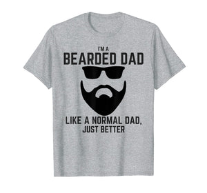 Mens Bearded Dad Shirt Mens Beard Humor Funny T-shirt Superhero