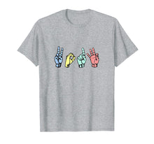 Load image into Gallery viewer, Class of 2019 ASL Sign Language Senior Grad T Shirt Gift
