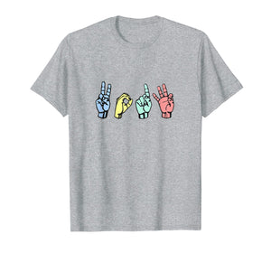 Class of 2019 ASL Sign Language Senior Grad T Shirt Gift