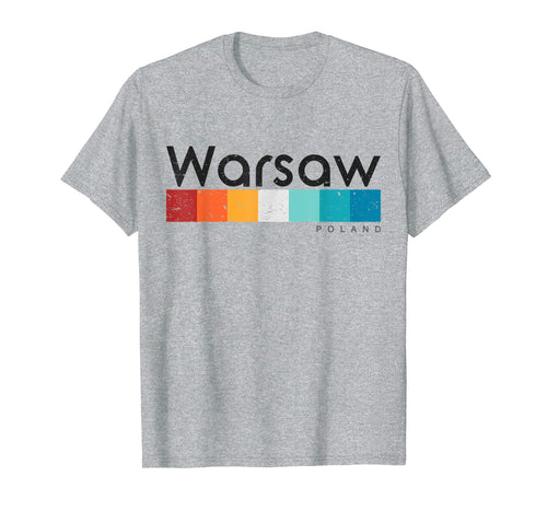 Warsaw Poland Retro style Vintage Design T-shirt