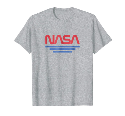Vintage Nasa Worm Logo Red T-Shirt - Awesome Retro