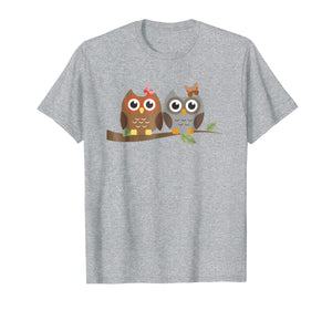 Magic Trendy Cute & Vintage Woodland Owl Art T-Shirt S500380