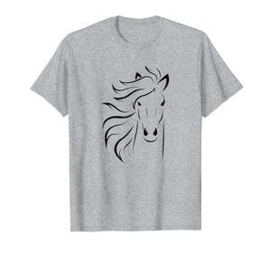 Just A Girl Who Loves Horses T Shirt Horse Racing Riding Tee