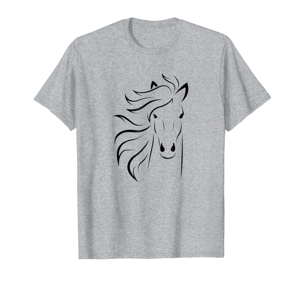 Just A Girl Who Loves Horses T Shirt Horse Racing Riding Tee