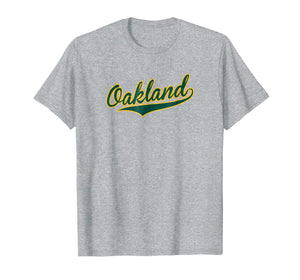 Oakland T-Shirt - Baseball Script