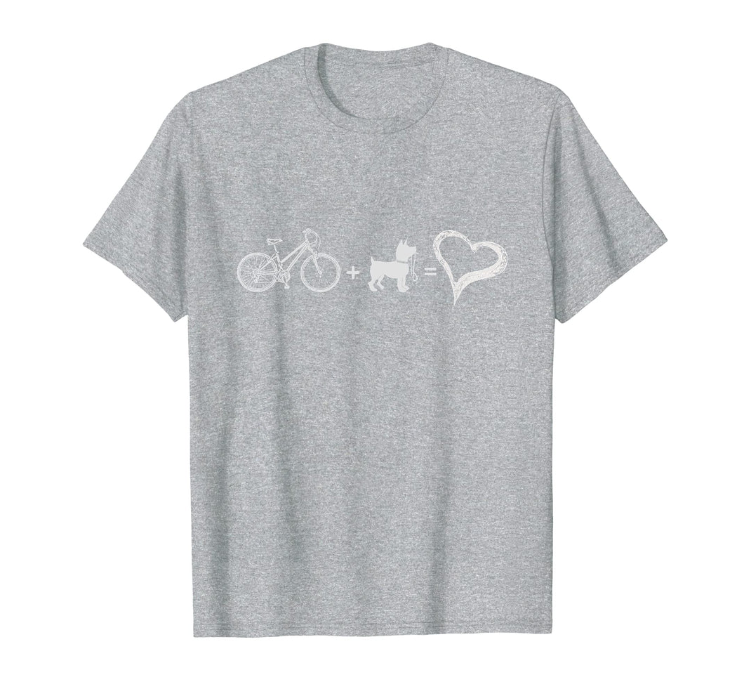 Bike Plus Dog Equals Love For Biking and Dog Lovers Tee