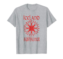 Load image into Gallery viewer, Aegishjalmur Iceland Viking Symbol Helm Of Awe T-Shirt
