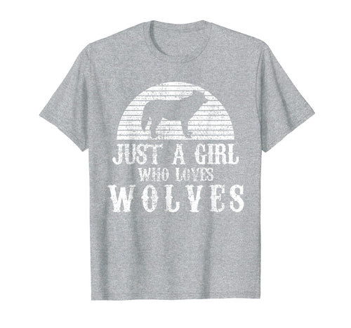 Wolf T-Shirt Wild Animal Wolves Tshirt Wildlife Vintage Gift