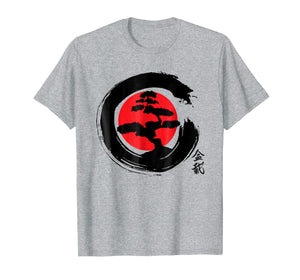 BONSAI TREE JAPANESE CALLIGRAPHY SHIRT, BUDDHIST ZEN T-SHIRT
