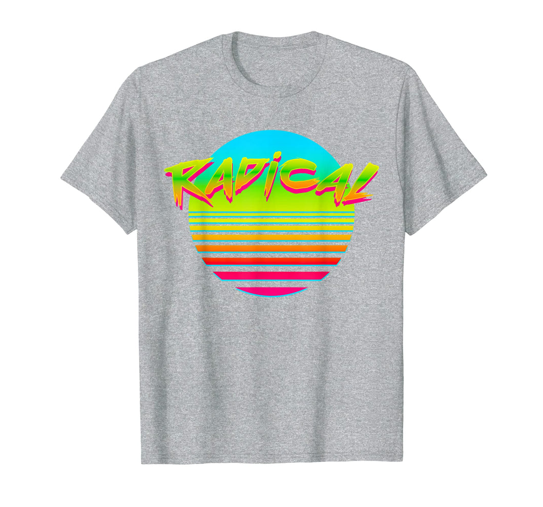 Radical Hot Sun Retro 80s 90s Vintage Outrun T-Shirt