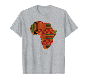 Africa Shirt, African Kente Map Of Africa T-Shirt