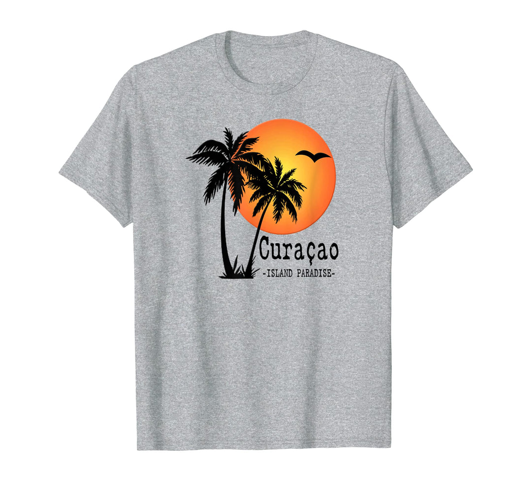 CURACAO Souvenir TShirt Holiday Travel Gift Island Sun Palm