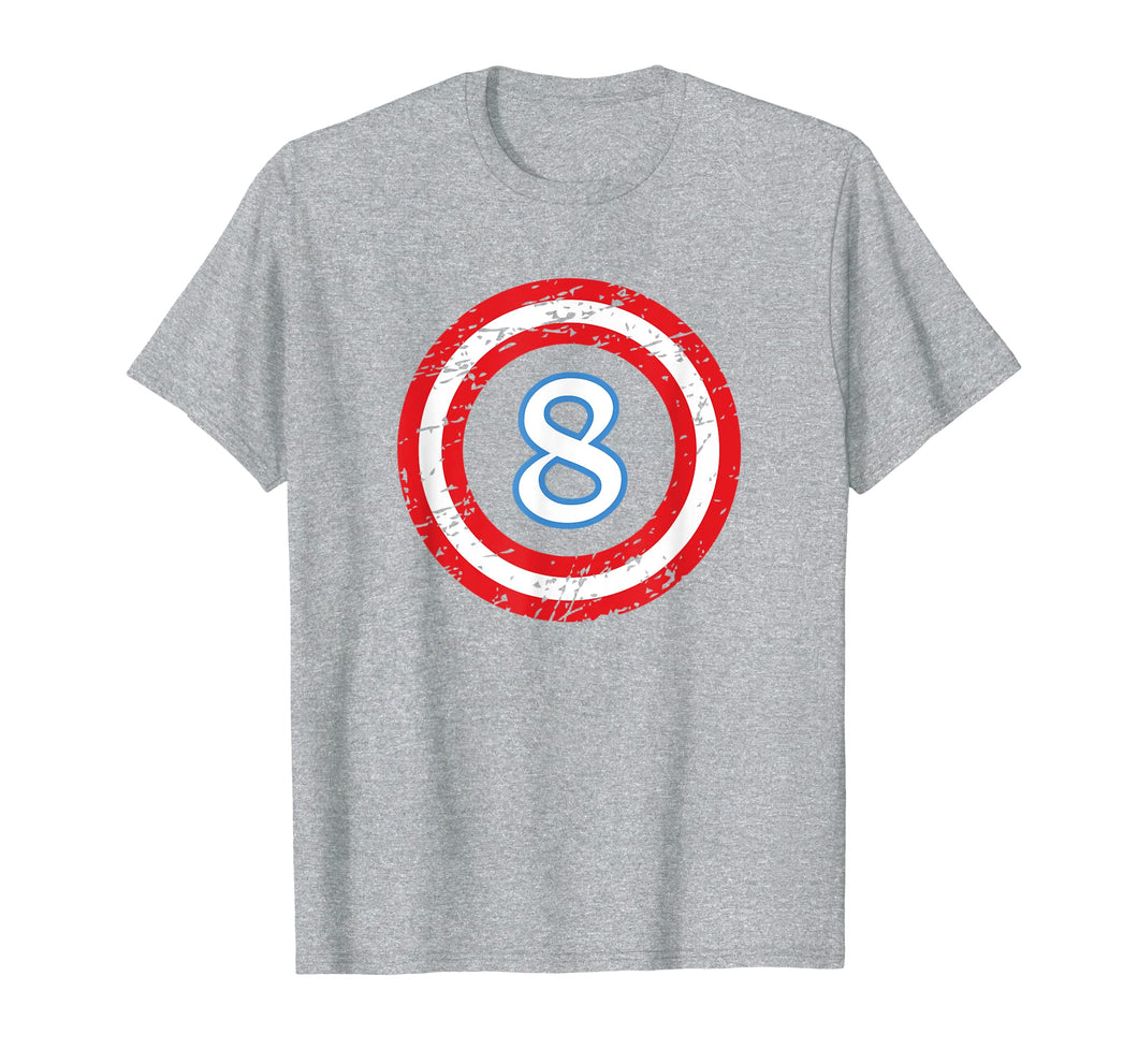 Captain 8 Year Old Birthday Boy T-Shirt