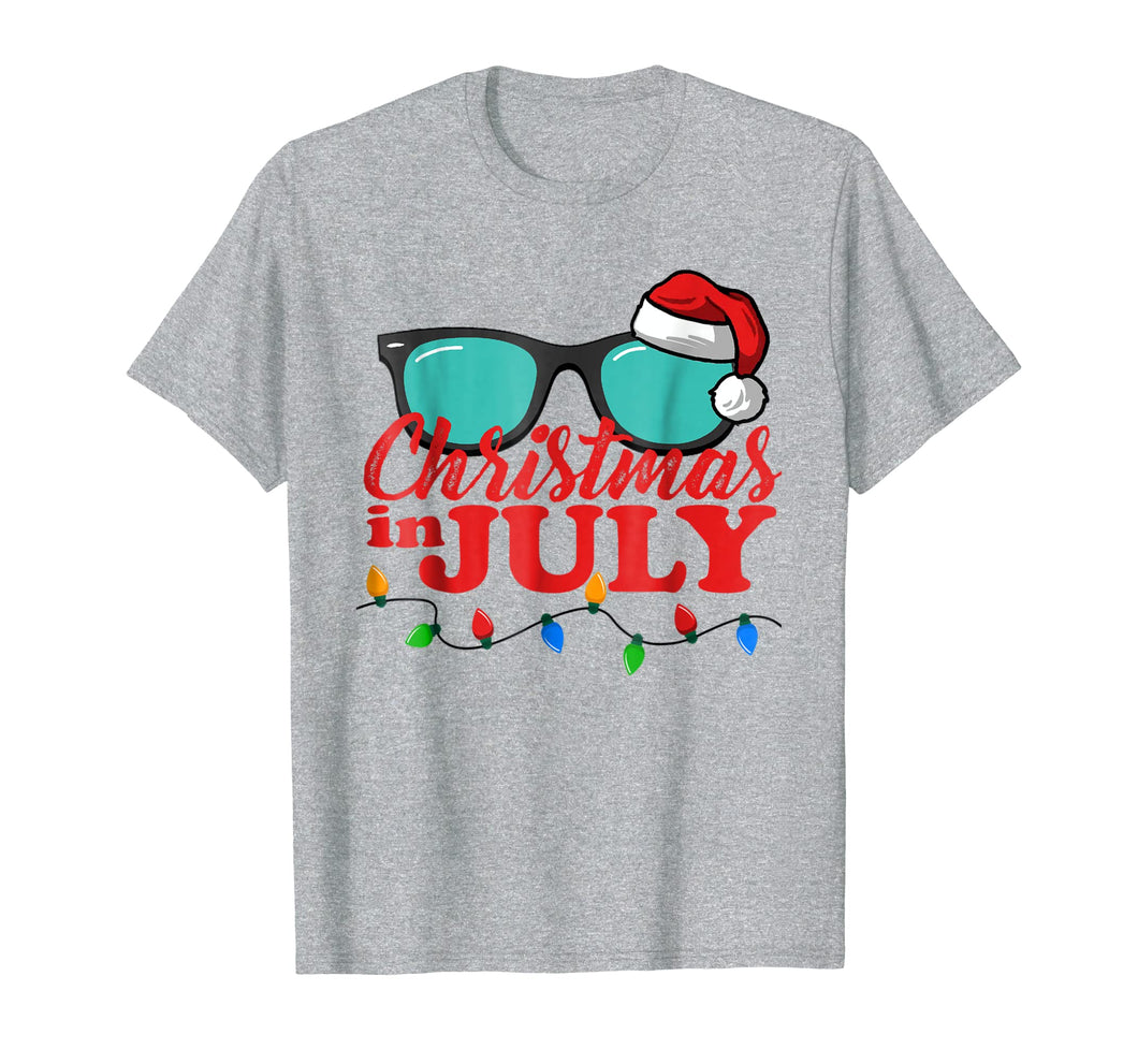 Christmas in July Santa Hat Sunglasses Summer Celebration