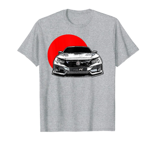 JDM Tuner Civic T-shirt Vintage Rising Sun Fast Car Fans