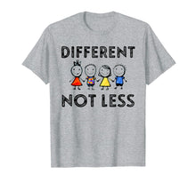 Load image into Gallery viewer, Different Not Less T-Shirt Support Autism Awareness Gifts
