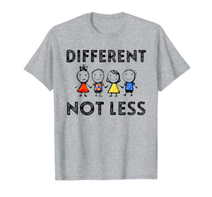 Different Not Less T-Shirt Support Autism Awareness Gifts
