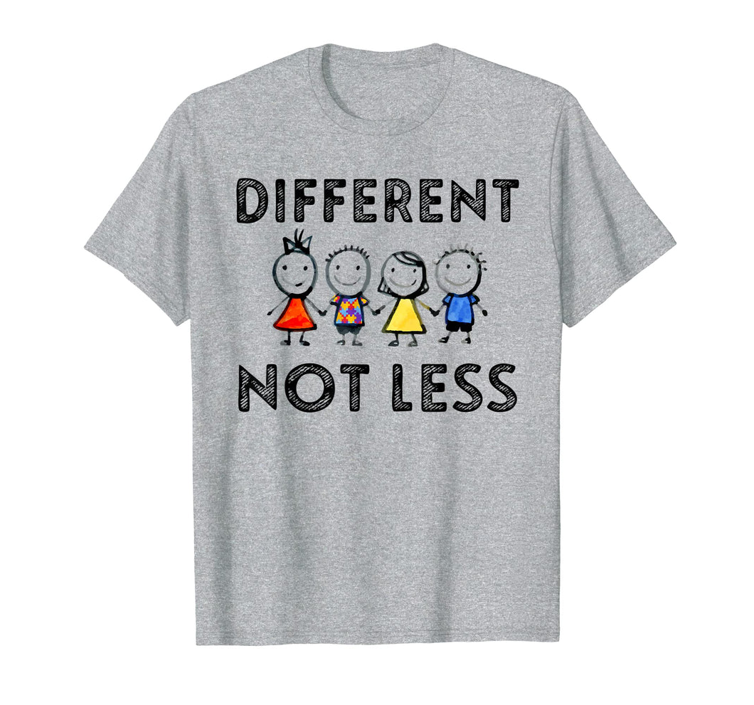Different Not Less T-Shirt Support Autism Awareness Gifts