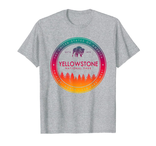 Yellowstone National Park T Shirt Vintage Emblem