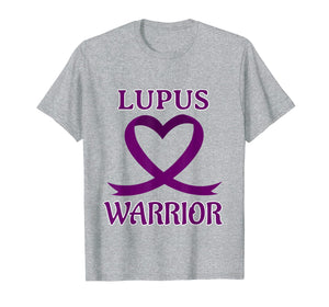 LUPUS WARRIOR Purple Heart Ribbon Tshirt