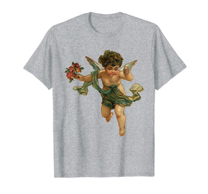 Angelic vintage cherub & flowers T-shirt