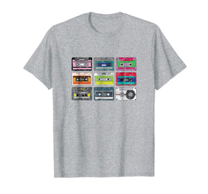 Cassette Tapes Mixtape T-Shirt Vintage 80s 90s Retro Music
