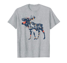 Load image into Gallery viewer, Mama Moose Floral Woodland Cute Gift T-Shirt
