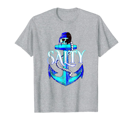 Vintage Salty Pirate Anchor Nautical T-Shirt