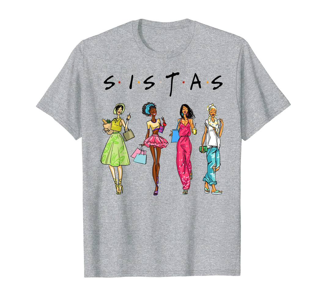 Black Sistas Queen Melanin African American Women T-Shirt