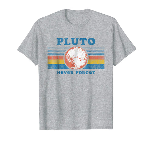 Vintage Never Forget Pluto T-Shirt Funny Space Graphic Tee